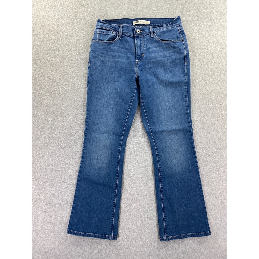 Levi's 515 Bootcut Jeans Womens 8 Blue Stretch Denim Mid Rise Western Rodeo Wear